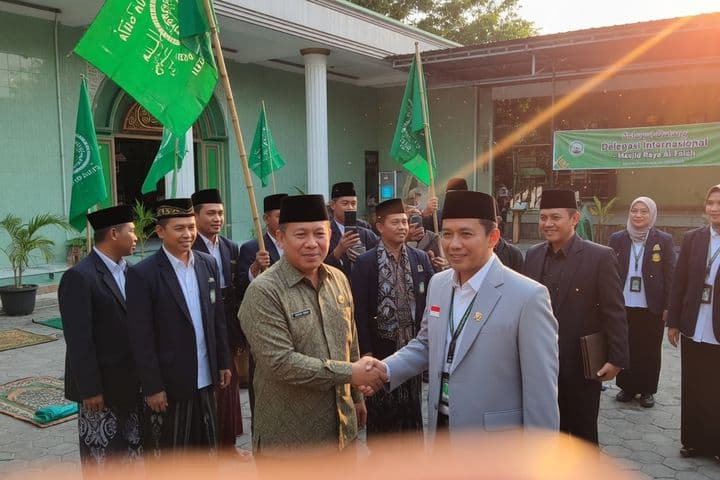 Pengurus Ranting Sambut Kedatangan Rombongan PCNU Lumajang